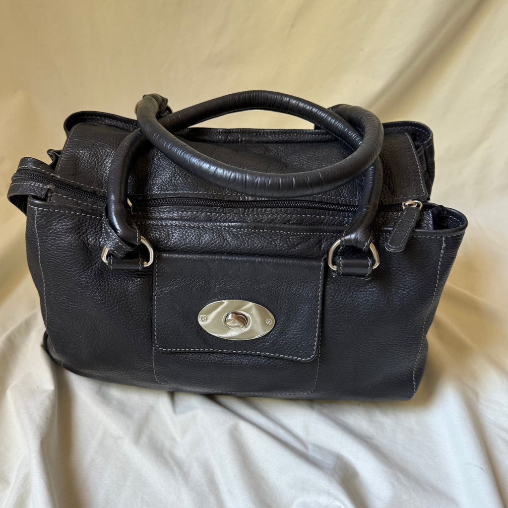 Vintage Minimalist Boxy Leather Bag