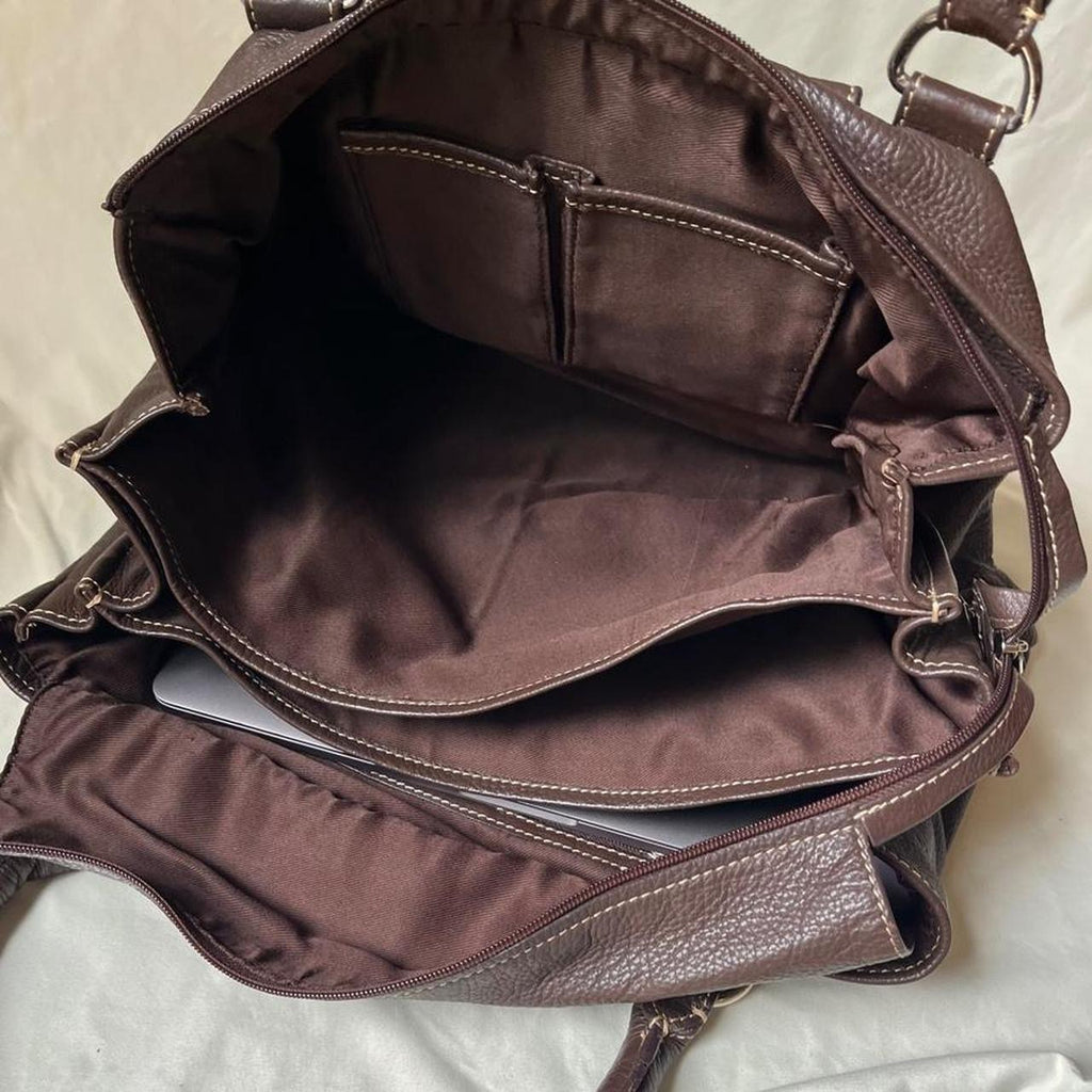 Vintage Minimalist Boxy Leather Bag