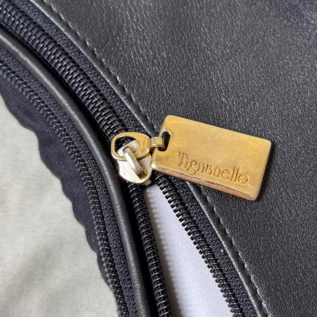 Y2K Leather crescent moon shaped shoulder bag