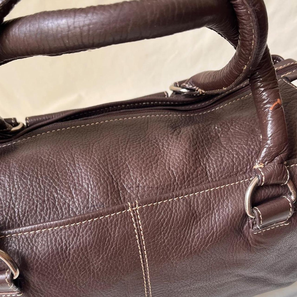 Vintage Minimalist Boxy Leather Bag