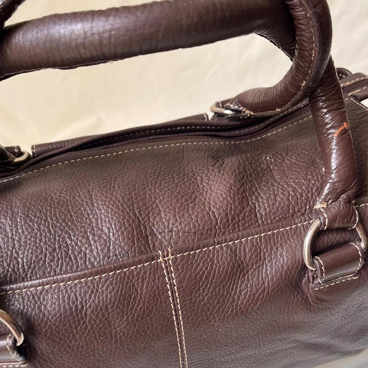 Vintage Minimalist Boxy Leather Bag