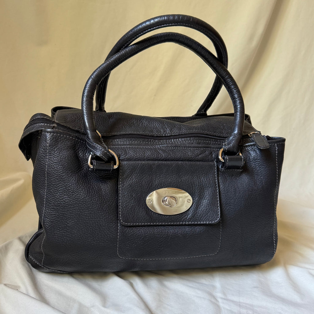 Vintage Minimalist Boxy Leather Bag