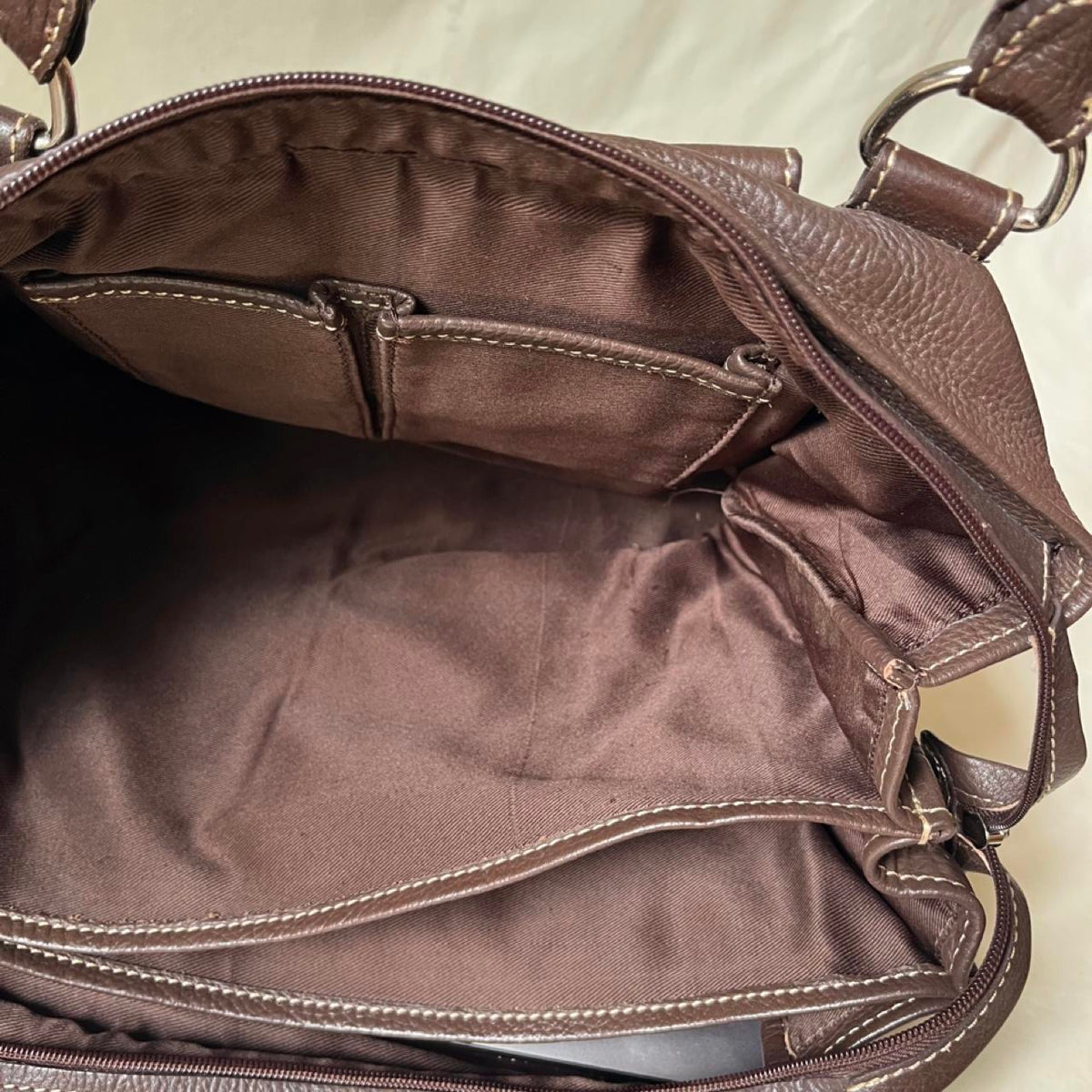 Vintage Minimalist Boxy Leather Bag