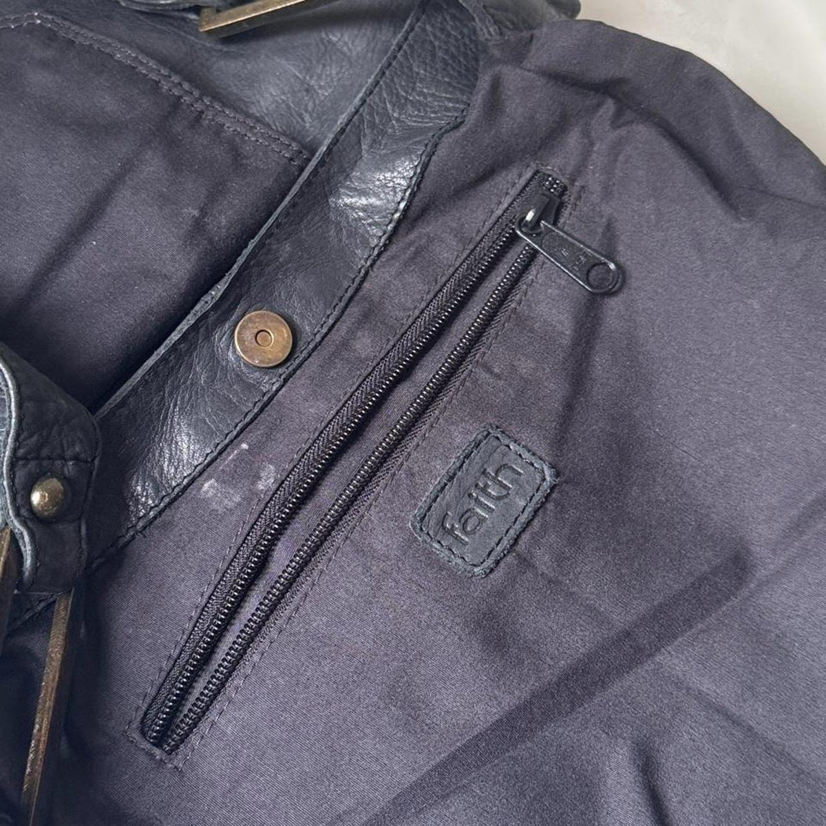 Vintage Y2K Navy Leather Going Out Bag