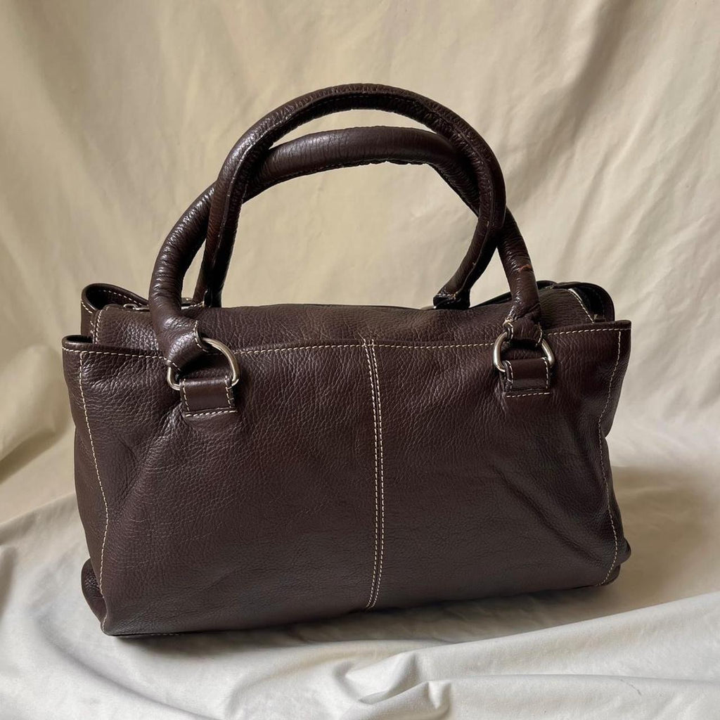 Vintage Minimalist Boxy Leather Bag
