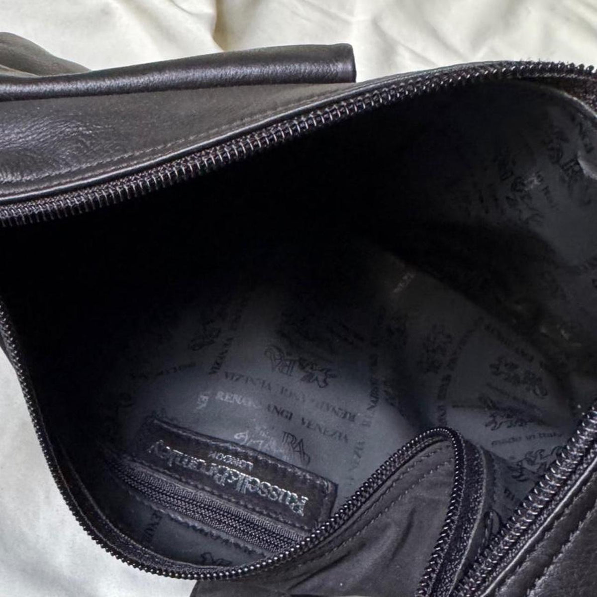 Y2k Black Leather Crossbody Sling Bag with Chunky Silver Buckle