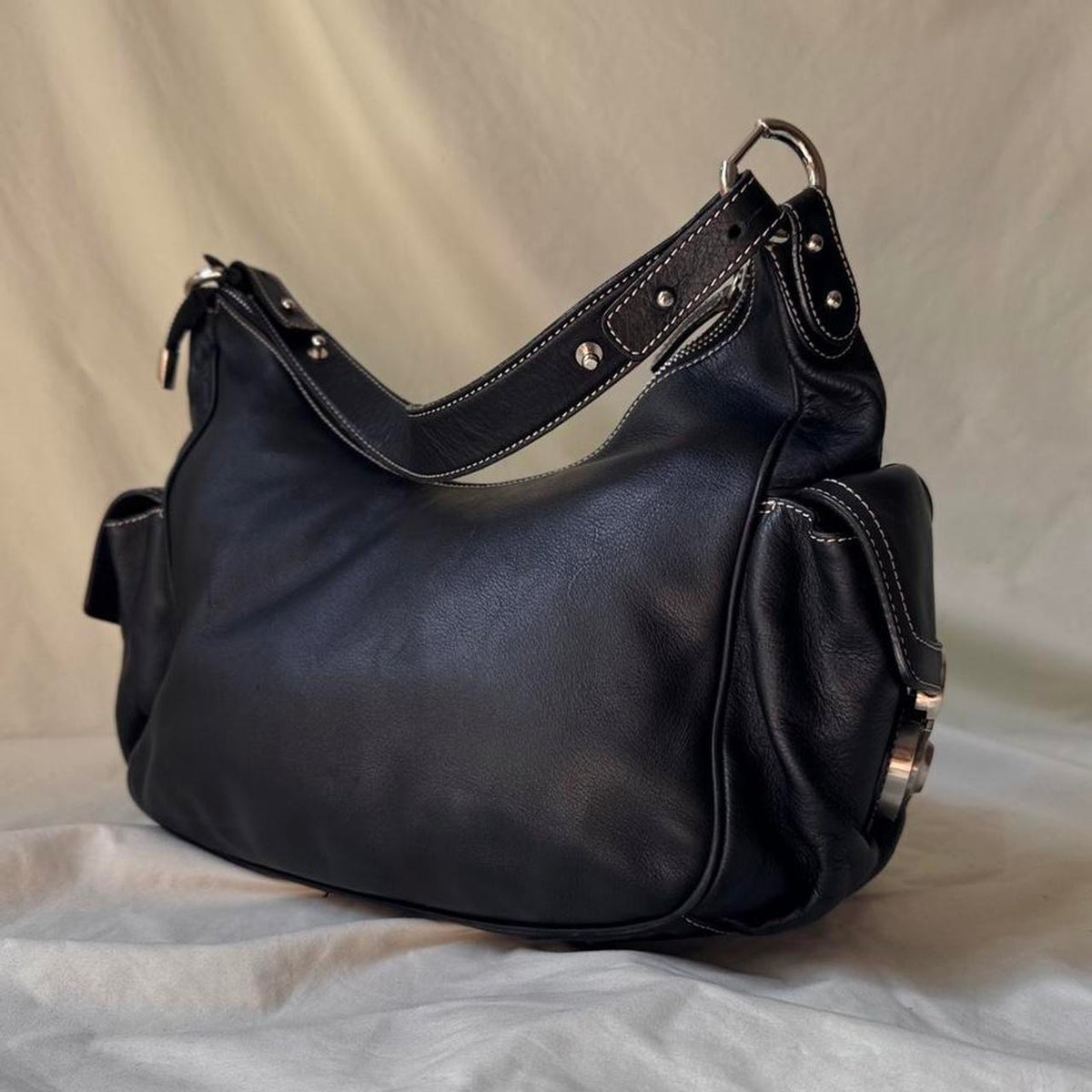 Vintage Y2K Lock & Key Hobo Bag