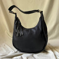 Vintage Leather Moon Hobo Bag