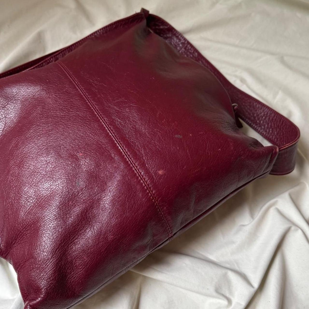Vintage Red Leather Multi Way Bag