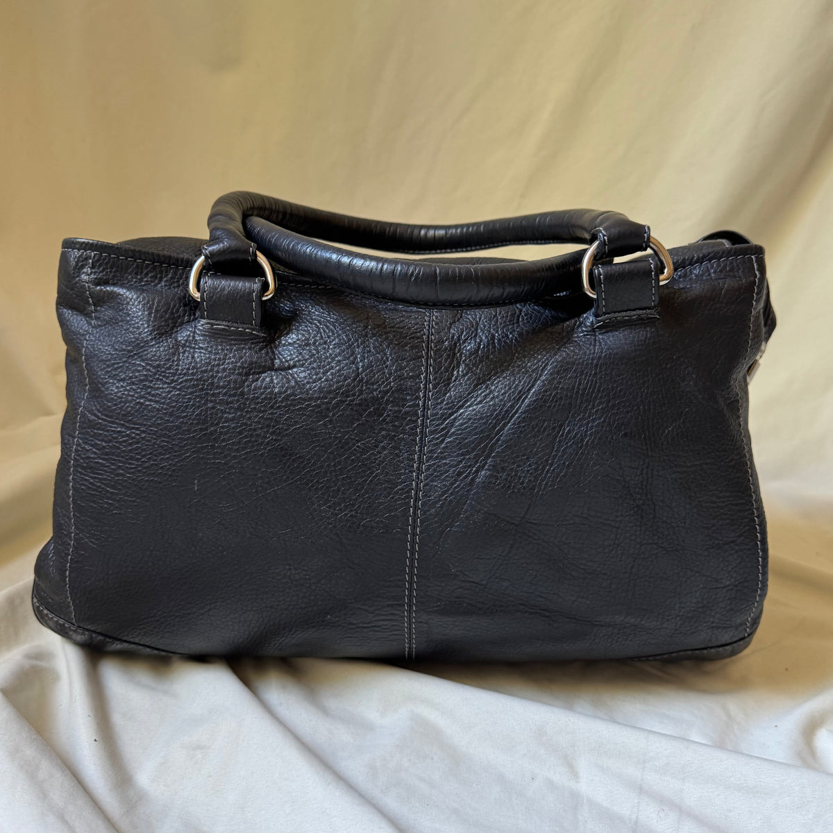 Vintage Minimalist Boxy Leather Bag