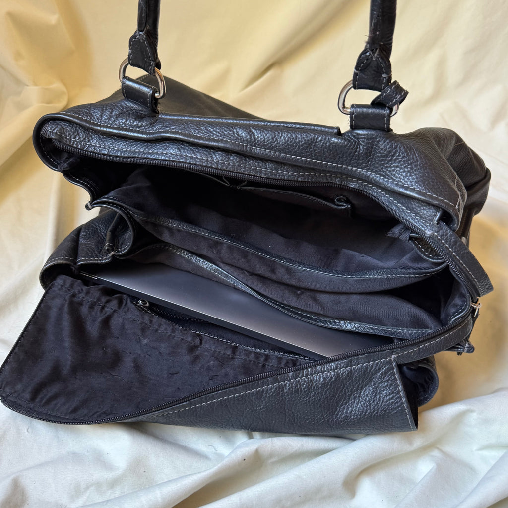 Vintage Minimalist Boxy Leather Bag