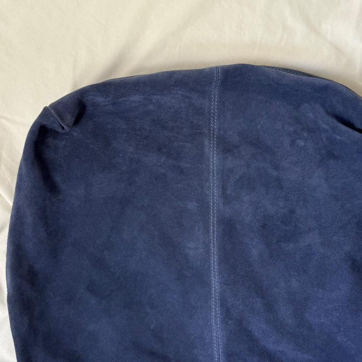 Oversized Italian Blue Slouchy Shoulder Bag