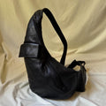 Vintage Y2K Black Leather Sling Bag