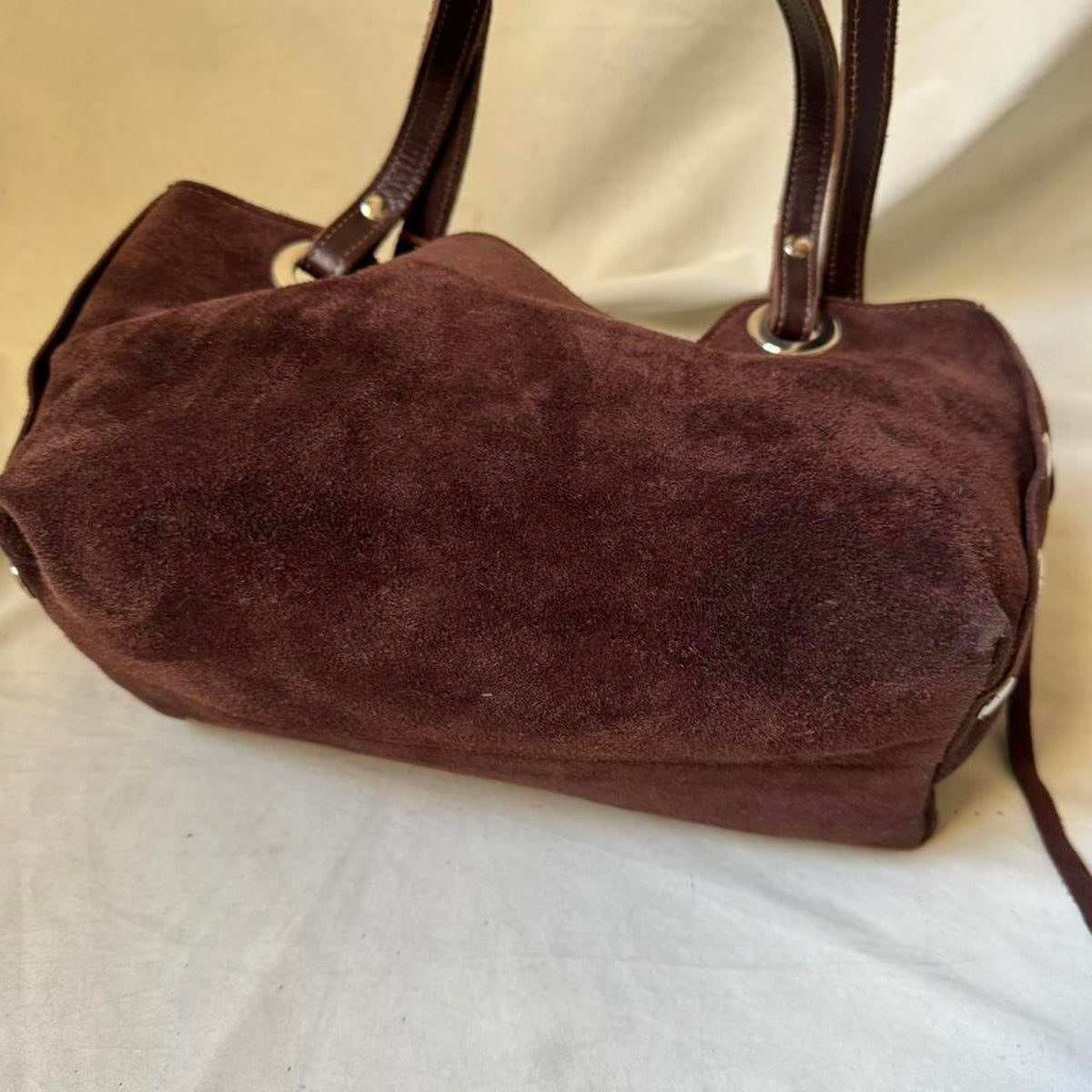 Chocolate Brown Suede Bag