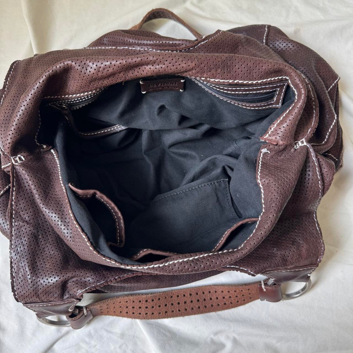 Vintage Italian leather hobo bag